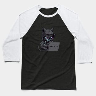 hacker cat Baseball T-Shirt